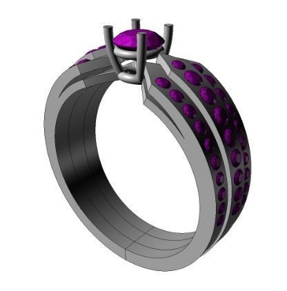 ringes diamond -CG209 3D print model_7