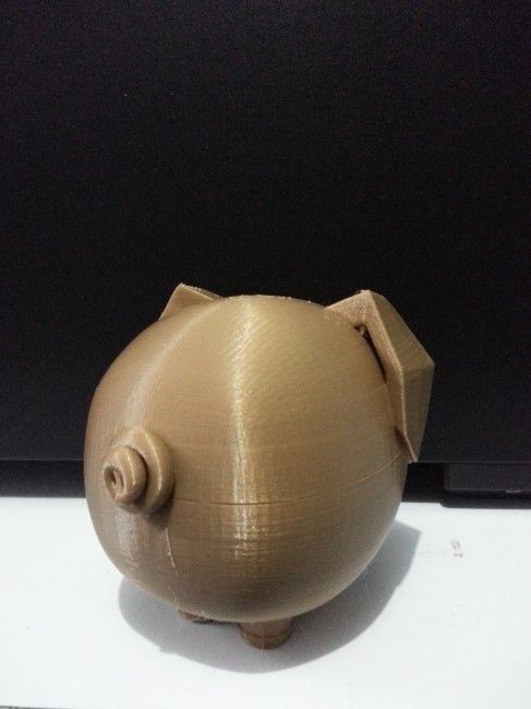 Cartoon chibbi pig 3D print model_3