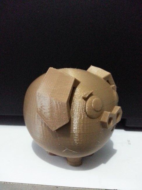 Cartoon chibbi pig 3D print model_4