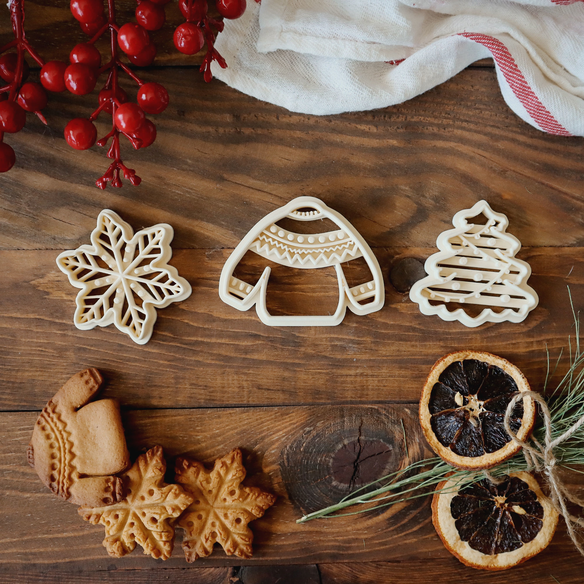 Christmas Cookie Cutter Set 3D print model_1