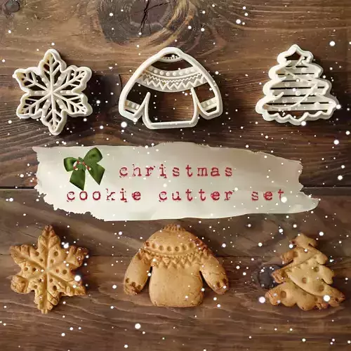 Christmas Cookie Cutter Set 3D print model