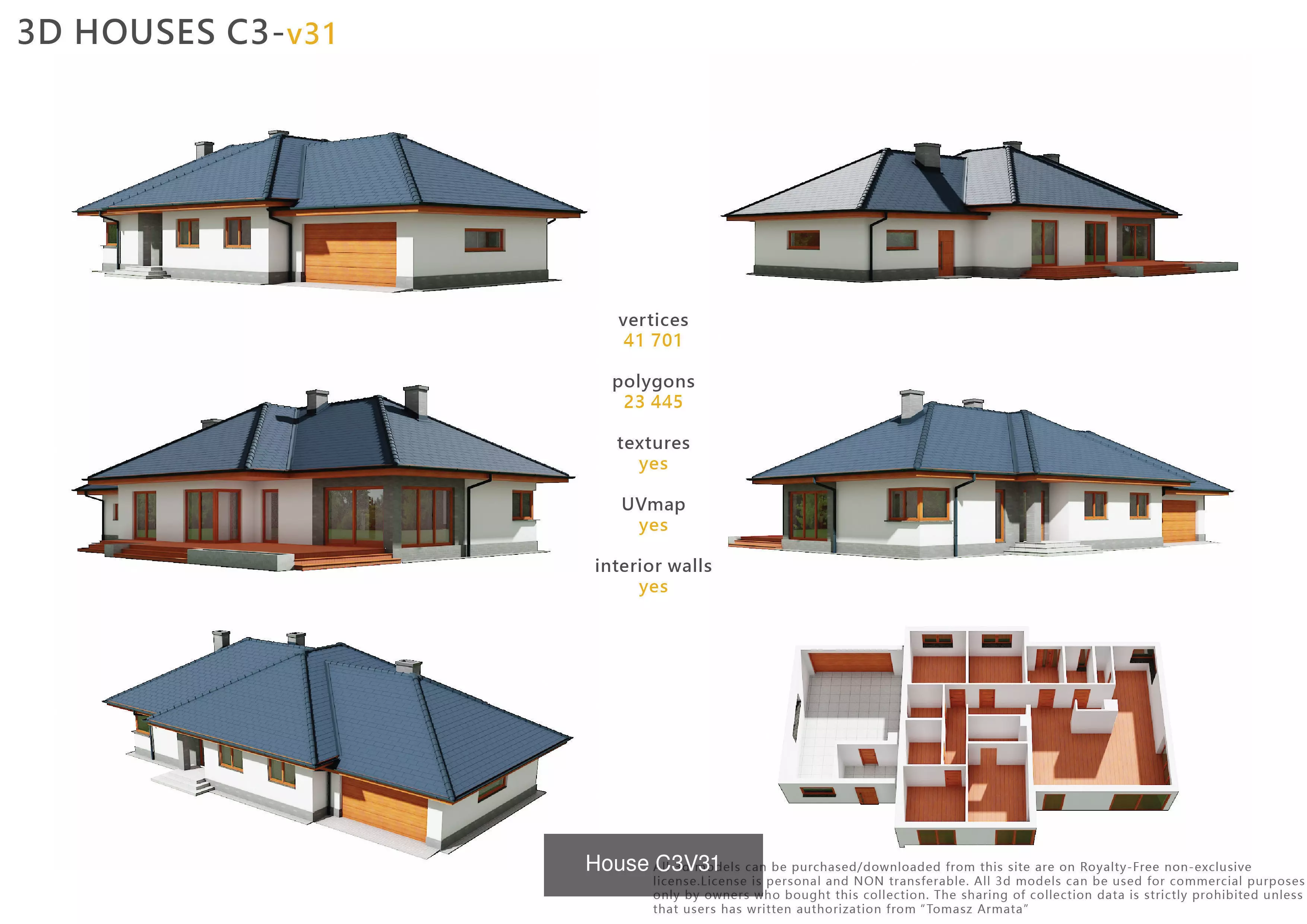 Starter Collection House 3D Model Pack