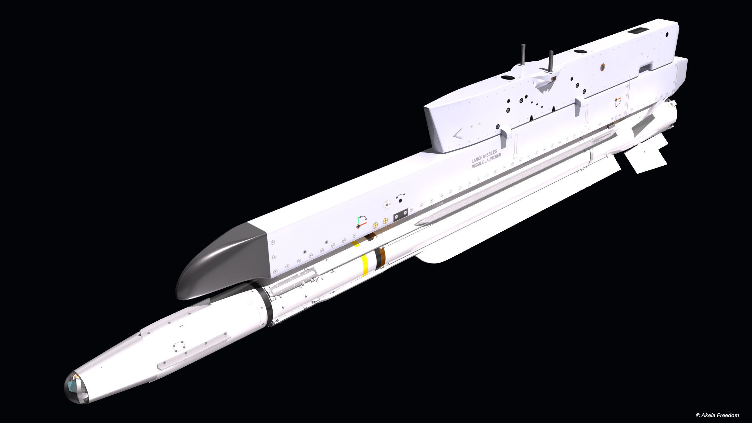 Pylone for MICA 2-nd Station 3D model_4