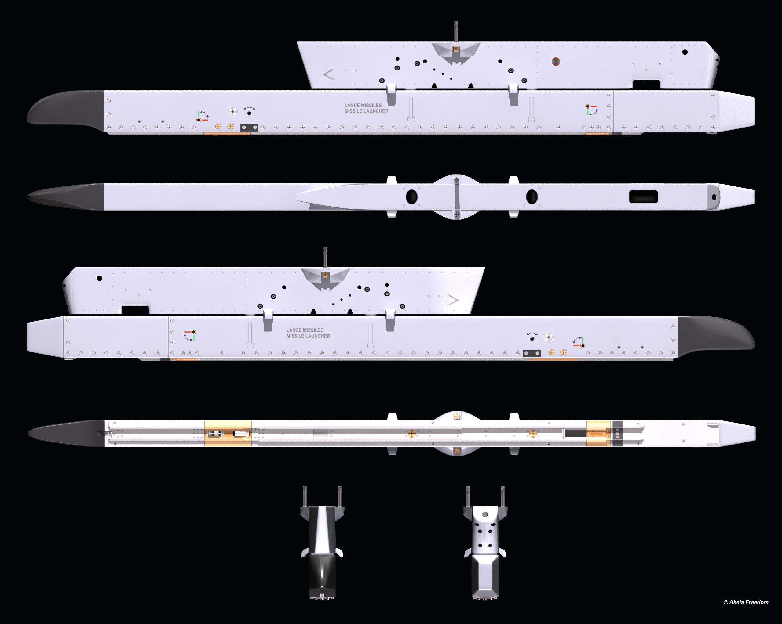 Pylone for MICA 2-nd Station 3D model_5