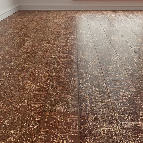 Floorboard Laminate Floor 15 Low-poly 3D model