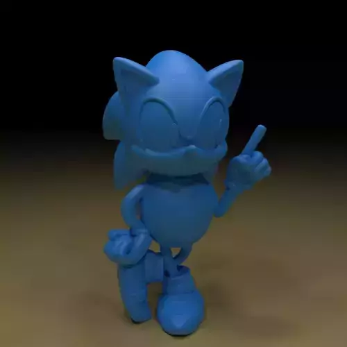 Sonic hedgehog figurine