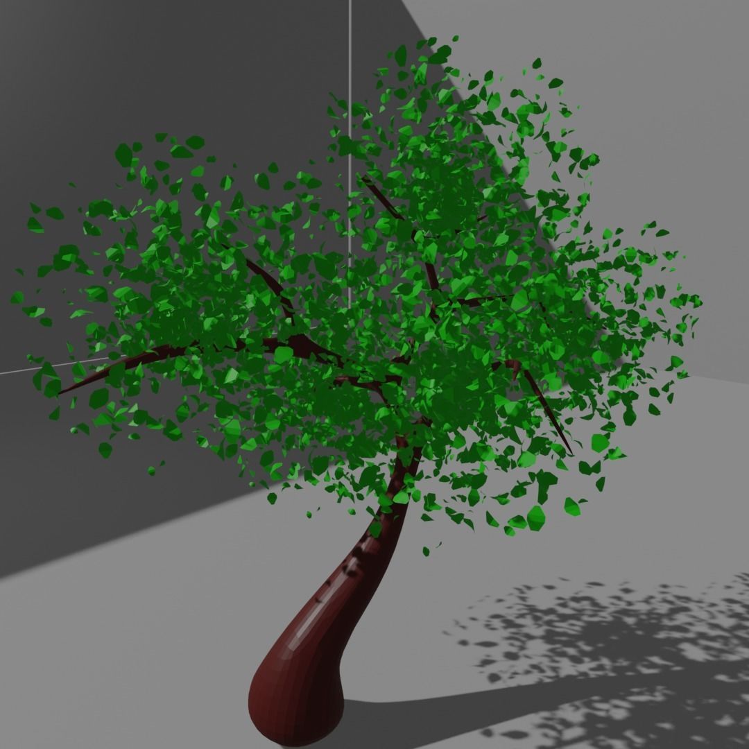 3D Low Poly Tree Free low-poly 3D model_1