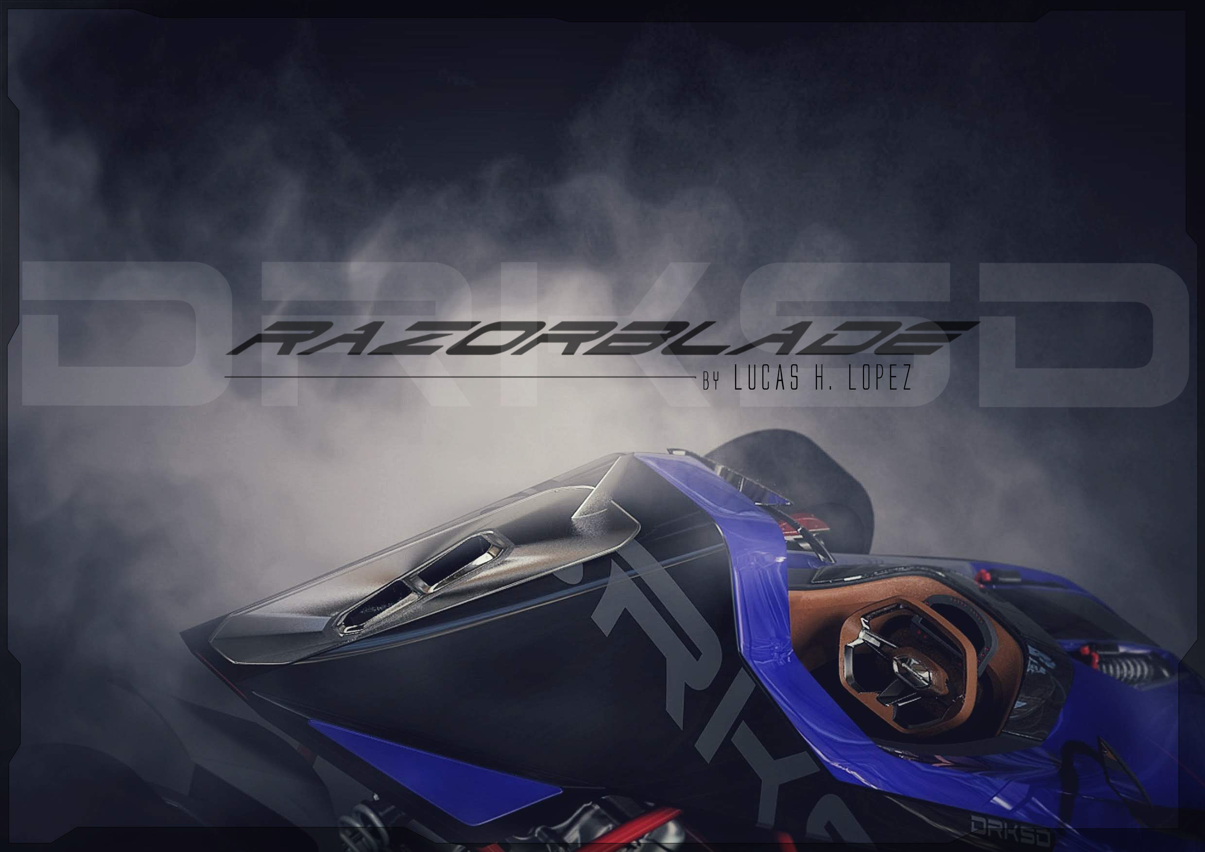 CONCEPT TRIKE BIKE Low-poly 3D model_1