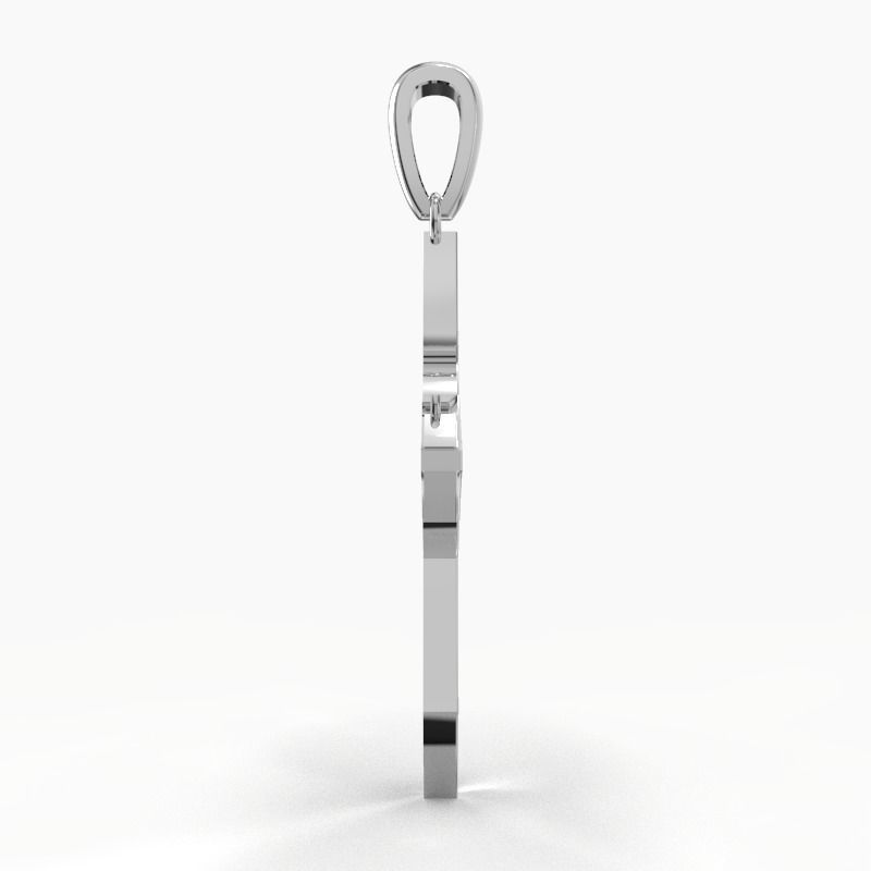 JESUS CROSS GOLD PENDANT 3D print model_16