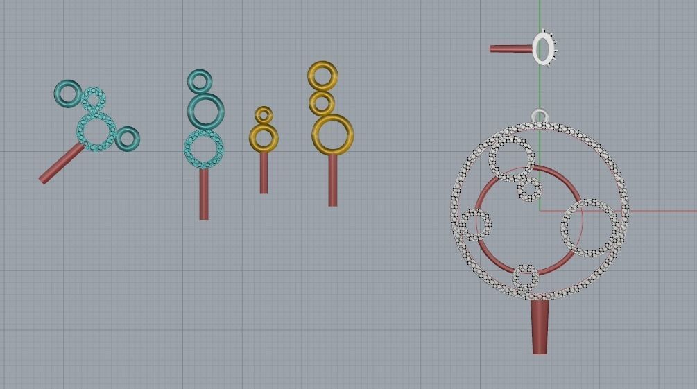 pendants -CG228 3D print model_3