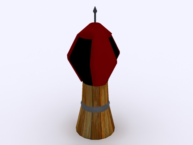 Low poly Defence Tower Free low-poly 3D model_1
