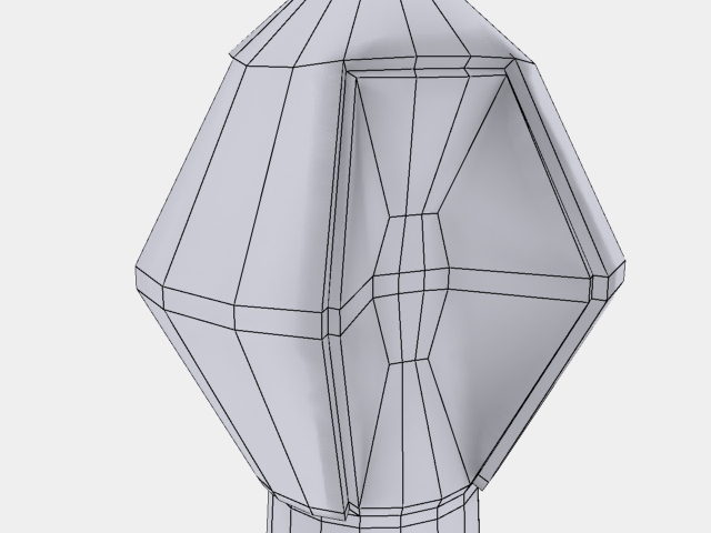 Low poly Defence Tower Free low-poly 3D model_8