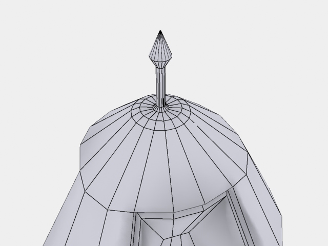 Low poly Defence Tower Free low-poly 3D model_7