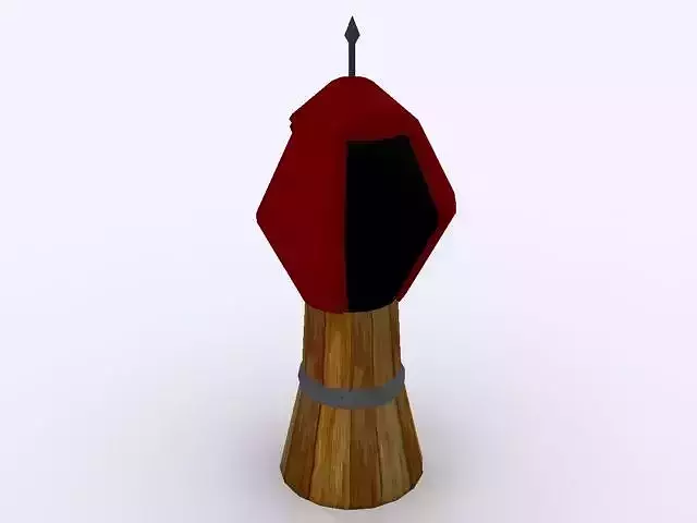 Low poly Defence Tower Free low-poly 3D model