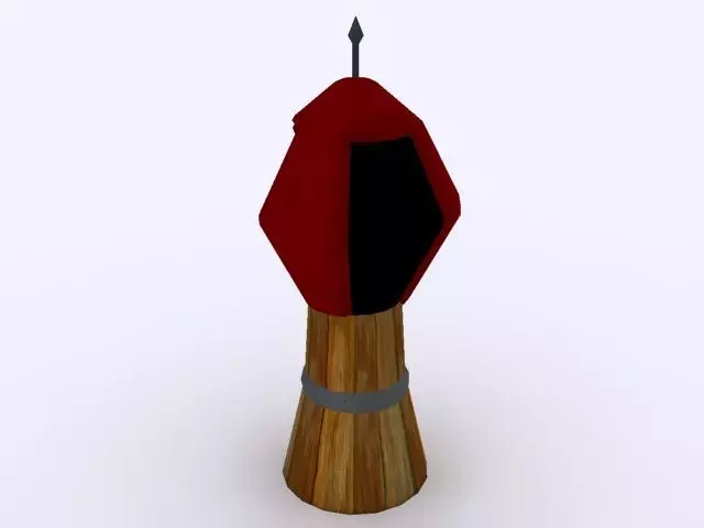 Low poly Defence Tower Free low-poly 3D model_0