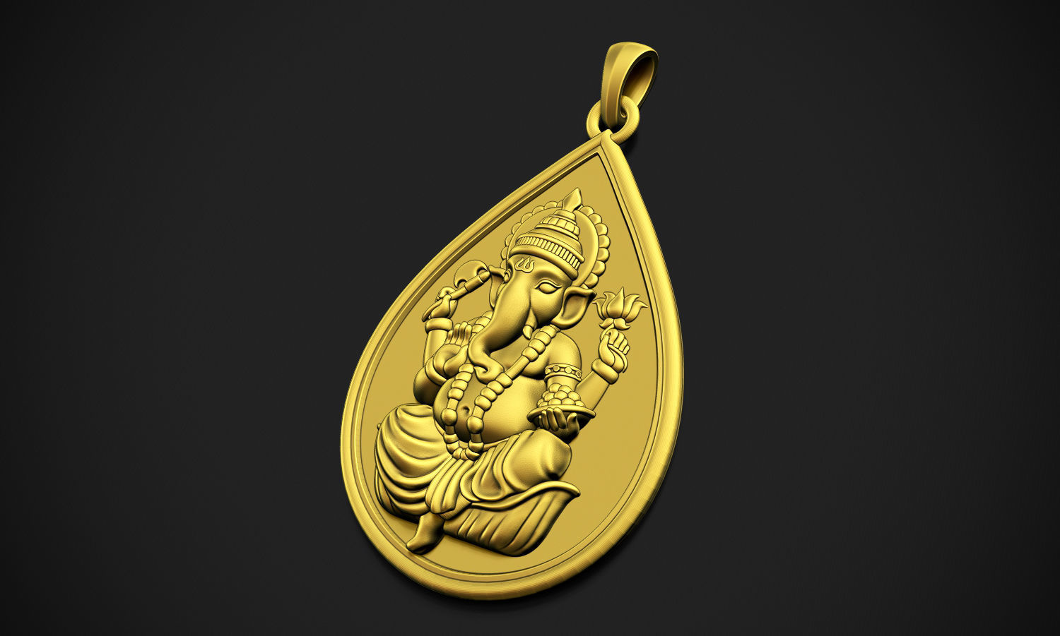Ganesha Drop  3D print model_6