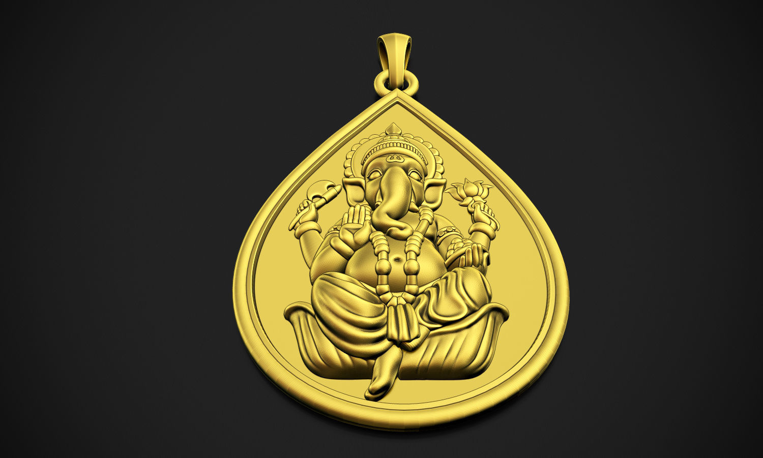 Ganesha Drop  3D print model_8
