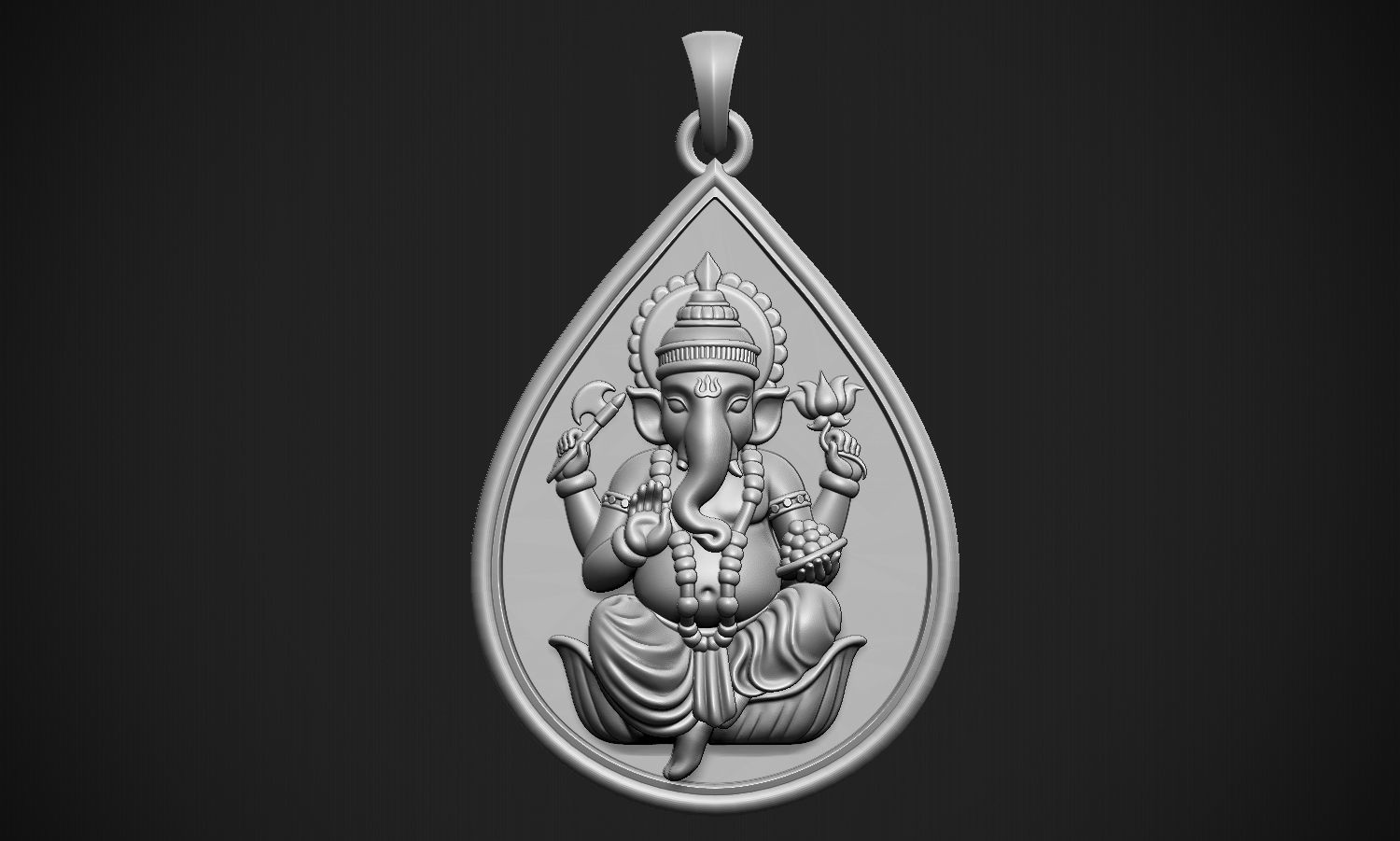 Ganesha Drop  3D print model_13