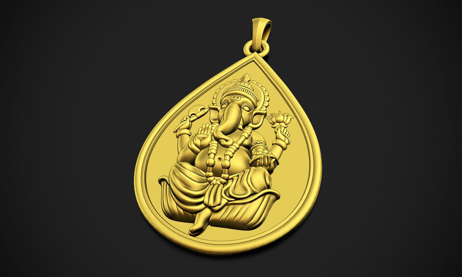 Ganesha Drop  3D print model_7