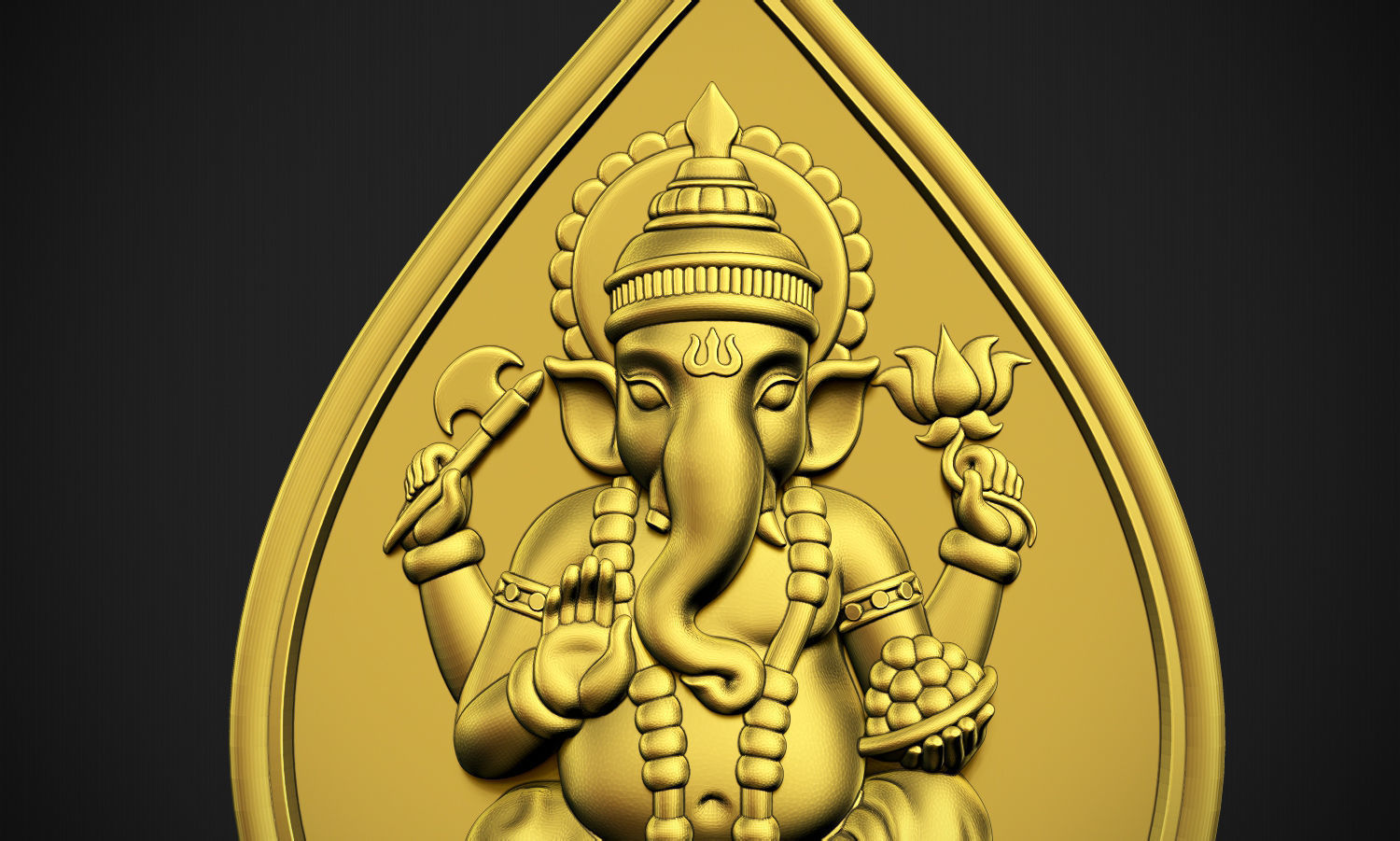 Ganesha Drop  3D print model_9