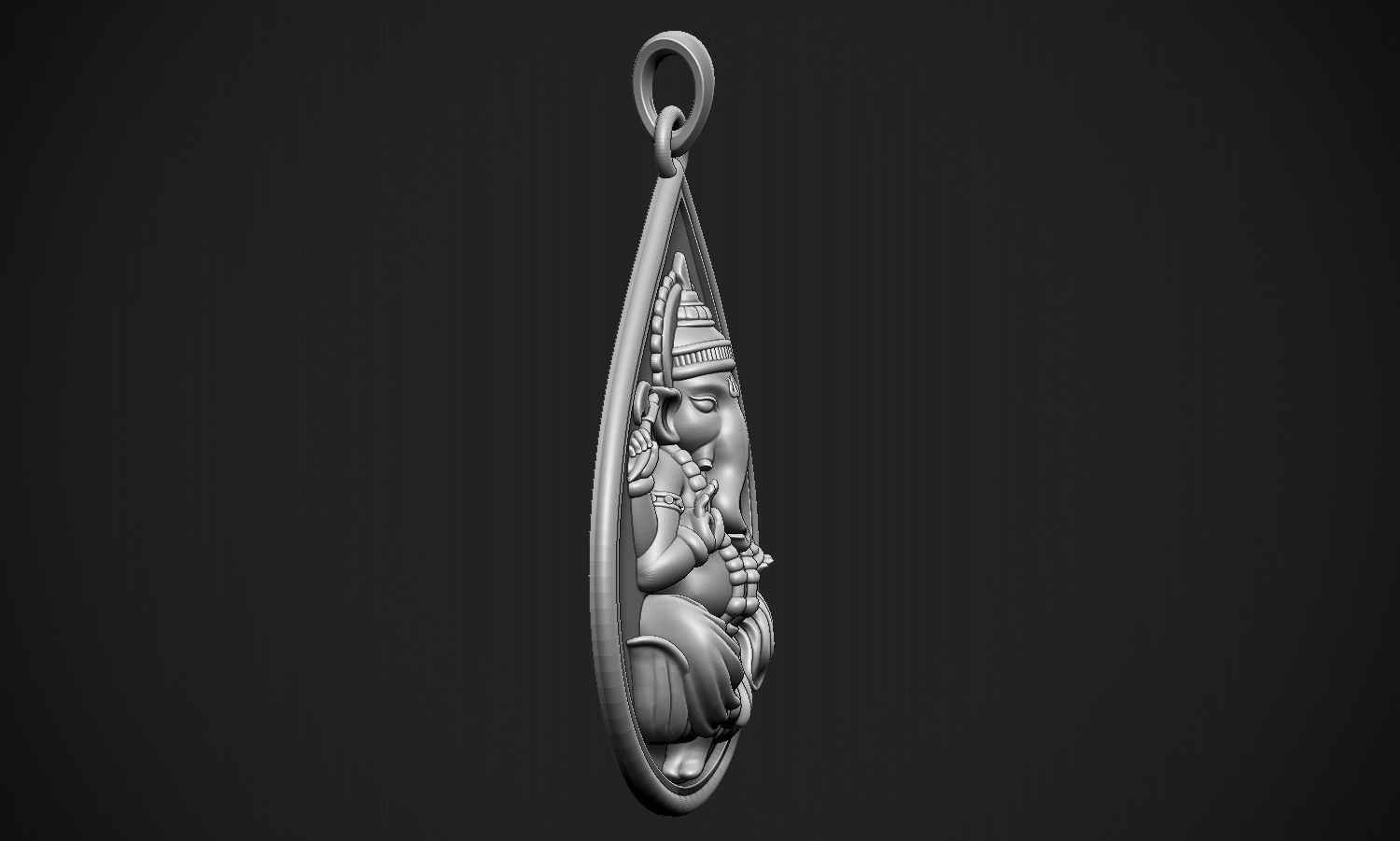 Ganesha Drop  3D print model_16