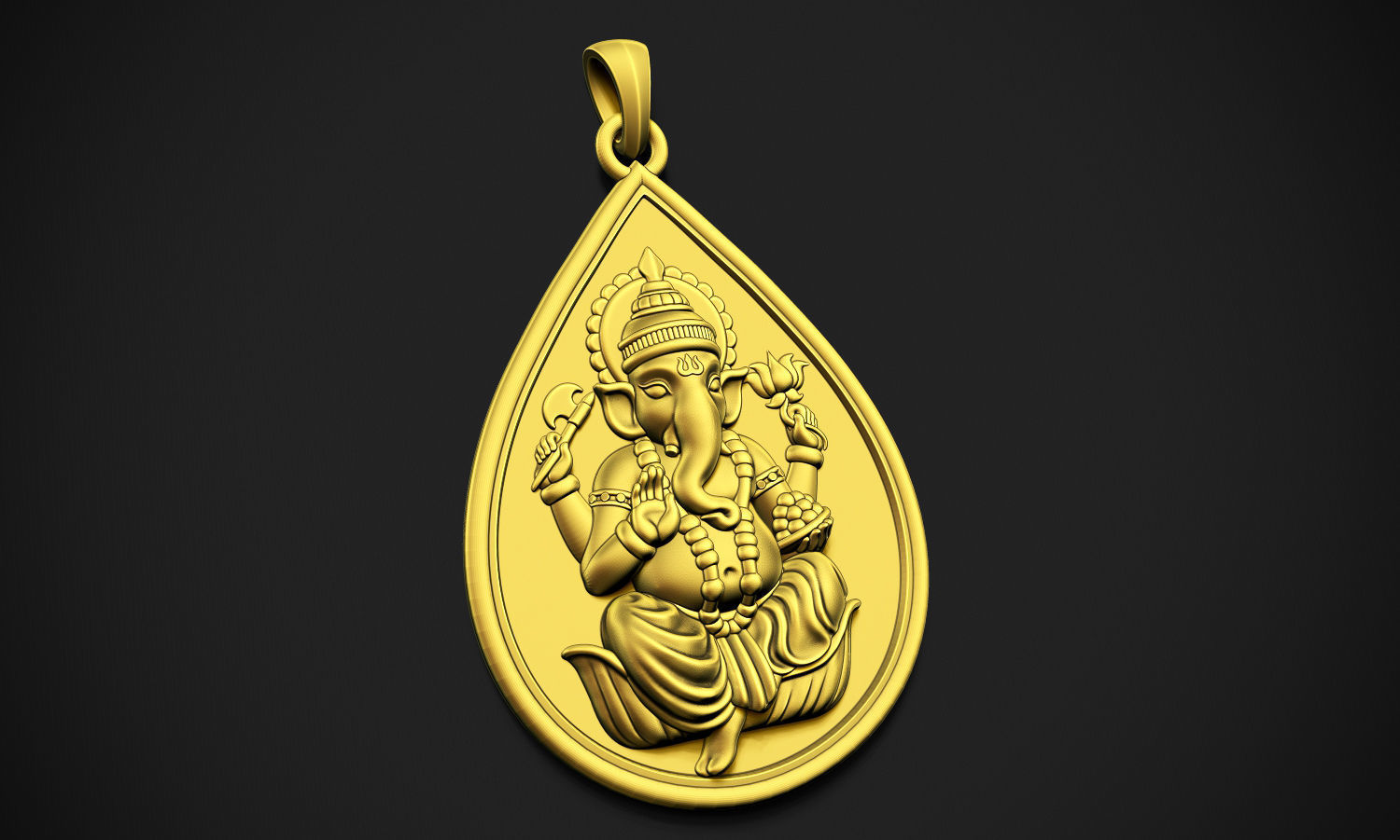 Ganesha Drop  3D print model_2