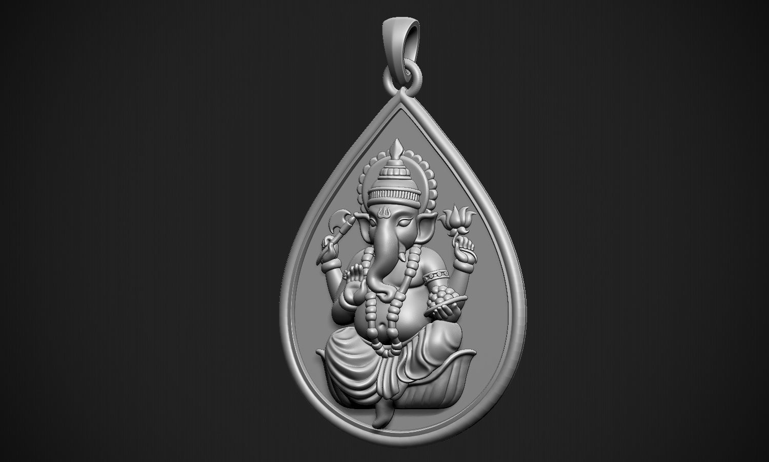 Ganesha Drop  3D print model_27