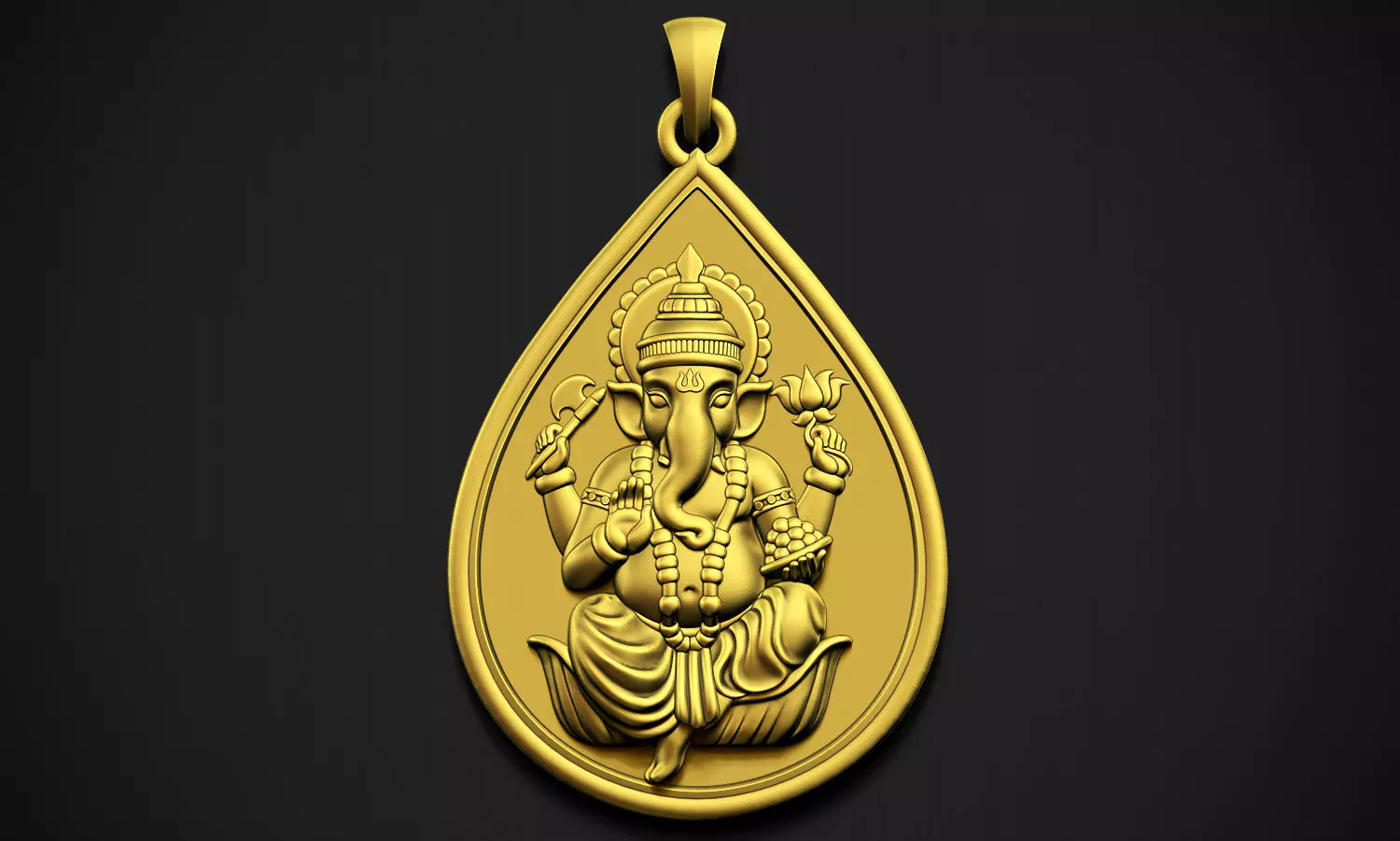 Ganesha Drop  3D print model_0