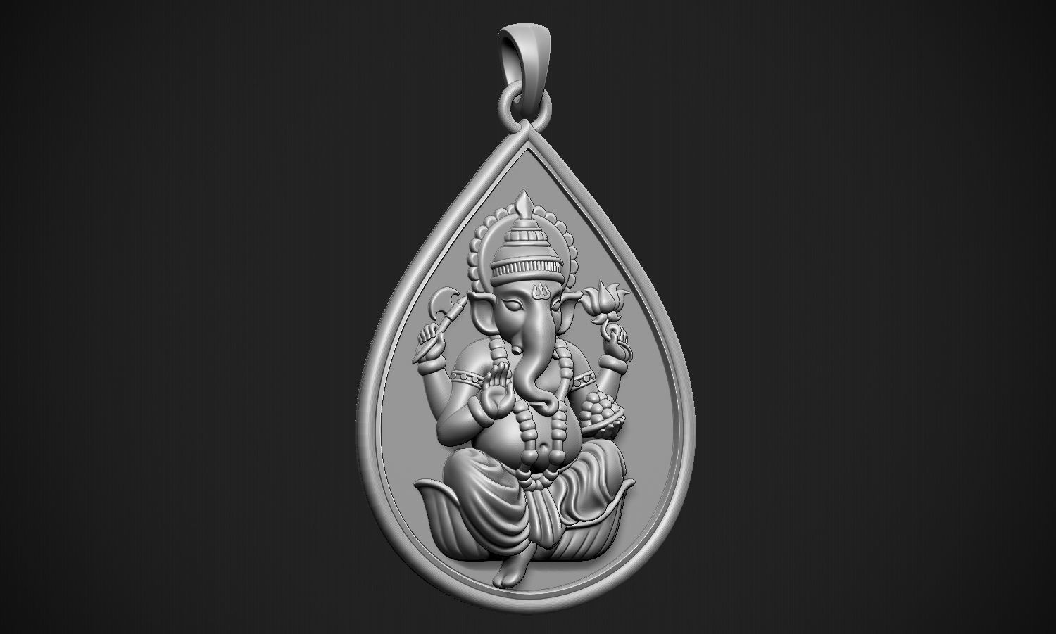 Ganesha Drop  3D print model_14