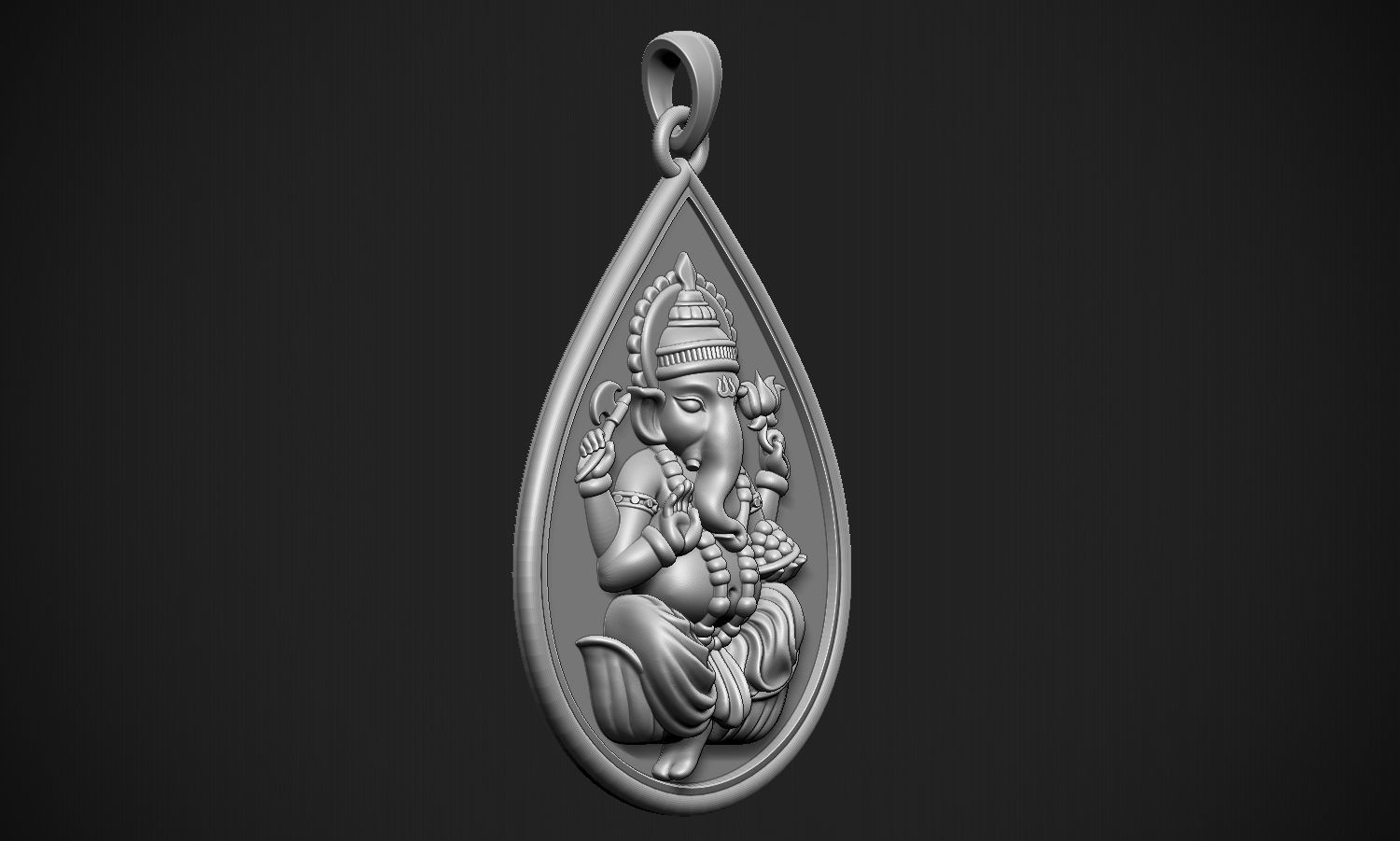 Ganesha Drop  3D print model_15