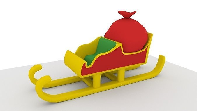 Sleigh 3D Model Free 3D model