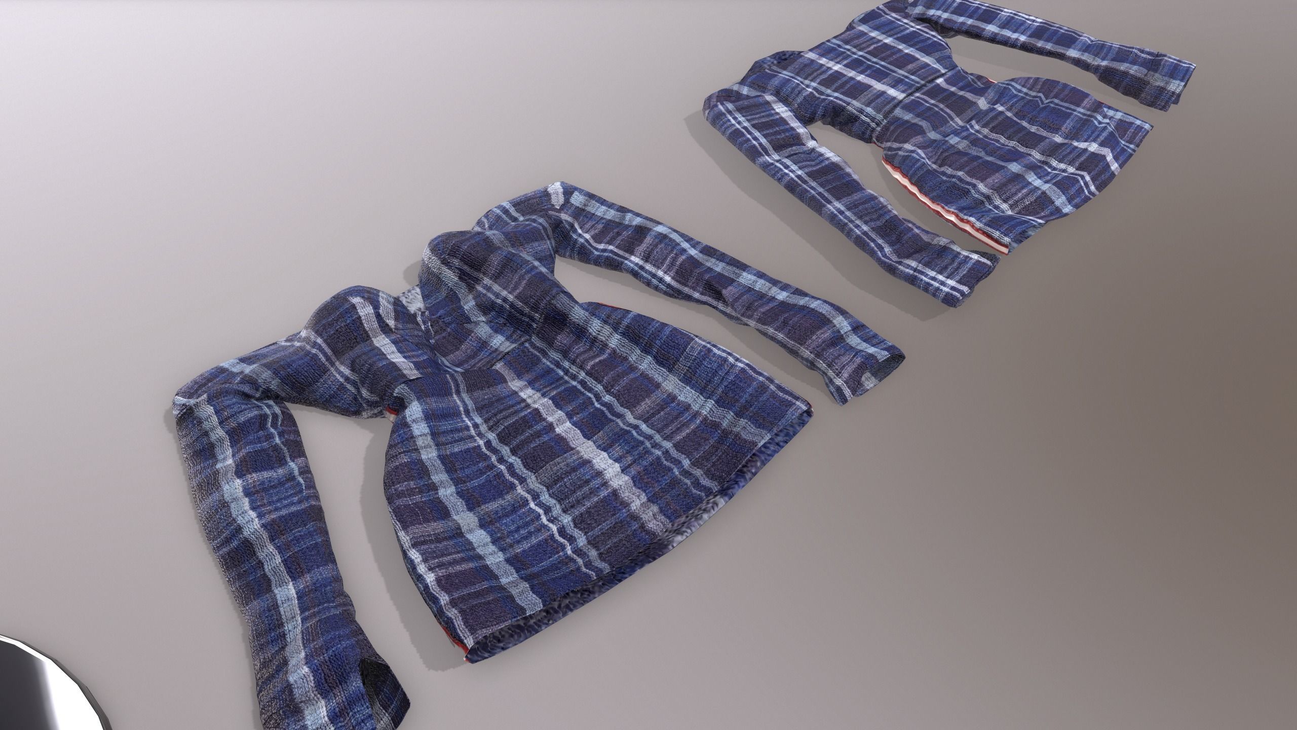 Female Clothing Low-poly 3D model_13