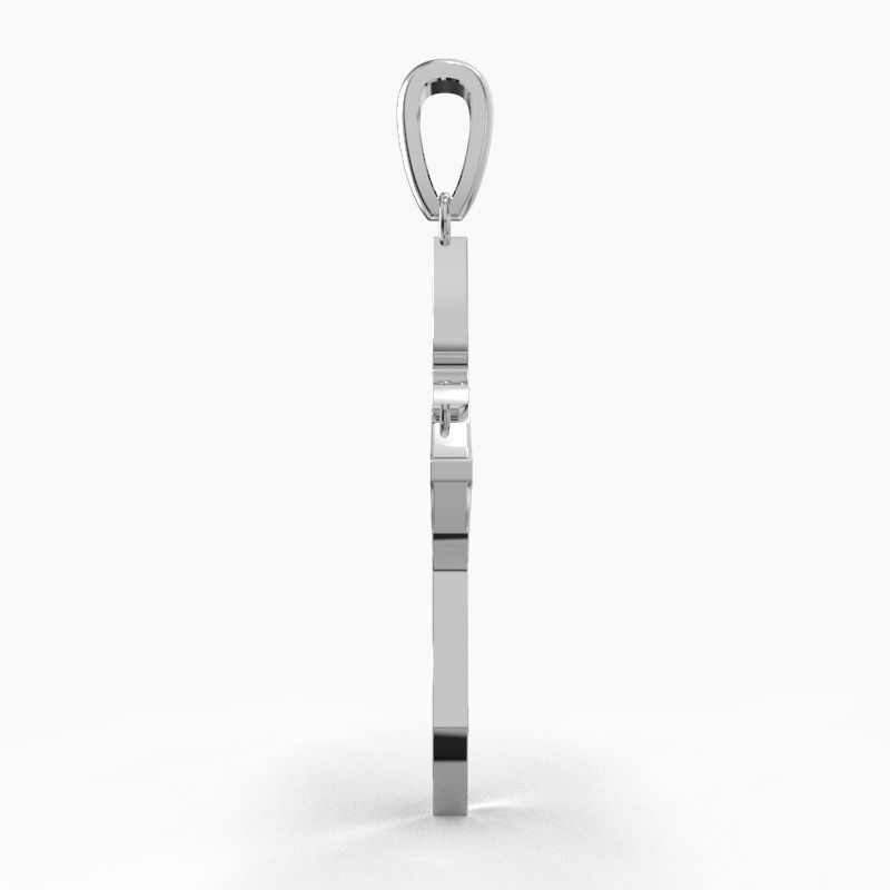 JESUS CROSS GOLD PENDANT 3D print model_18