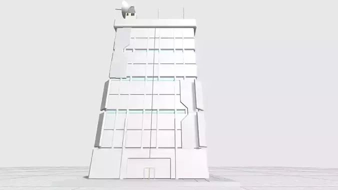 -MHB05C- Mecha Hangar Bay 05 SciFi-BLDG customizable Gift Box 3D print model