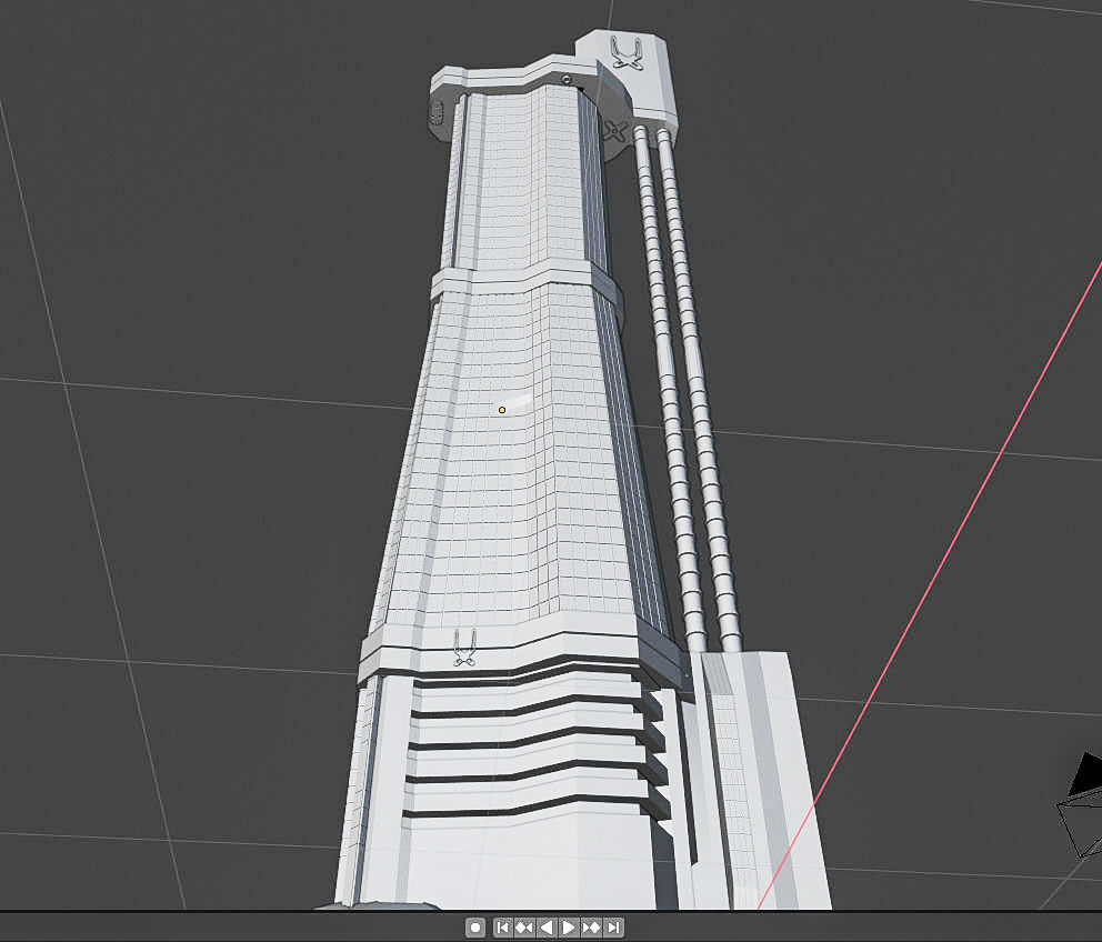 Tower Unit 3D Model 3D model_9