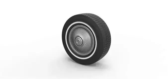 Car wheel 6 Scale 1 to 10