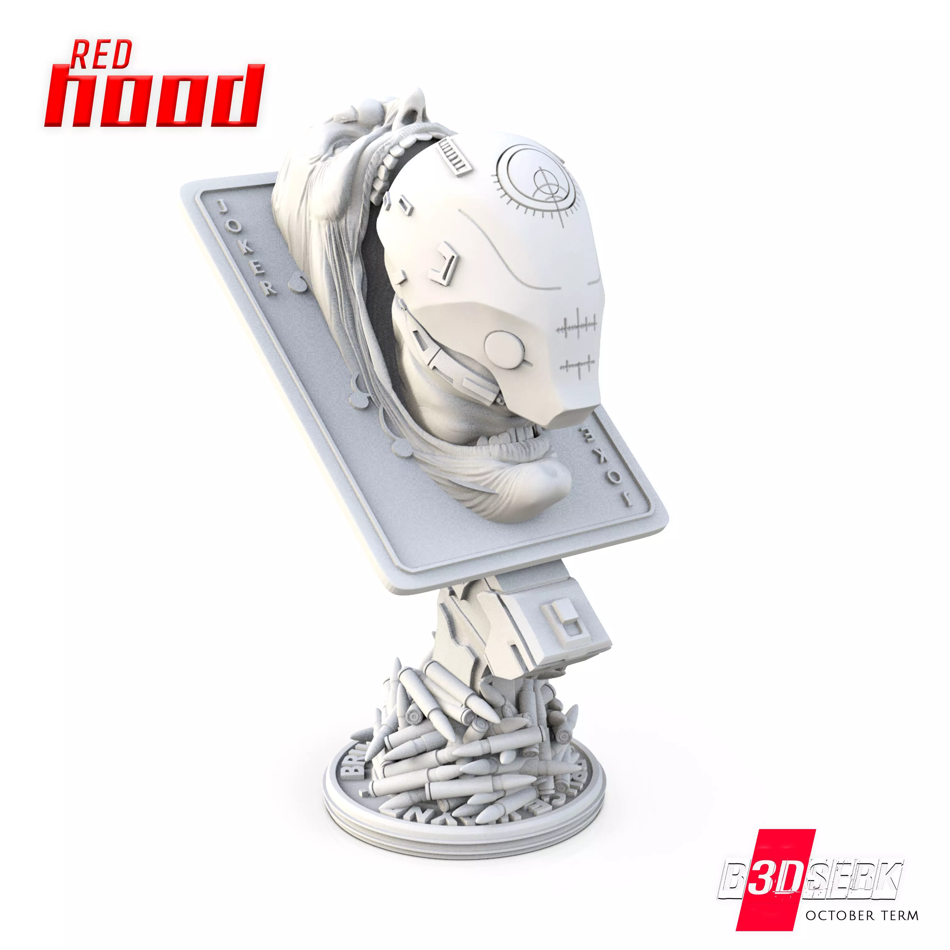 B3DSERK DC comics Red Hood Jason Todd 3d Bust 3D print model