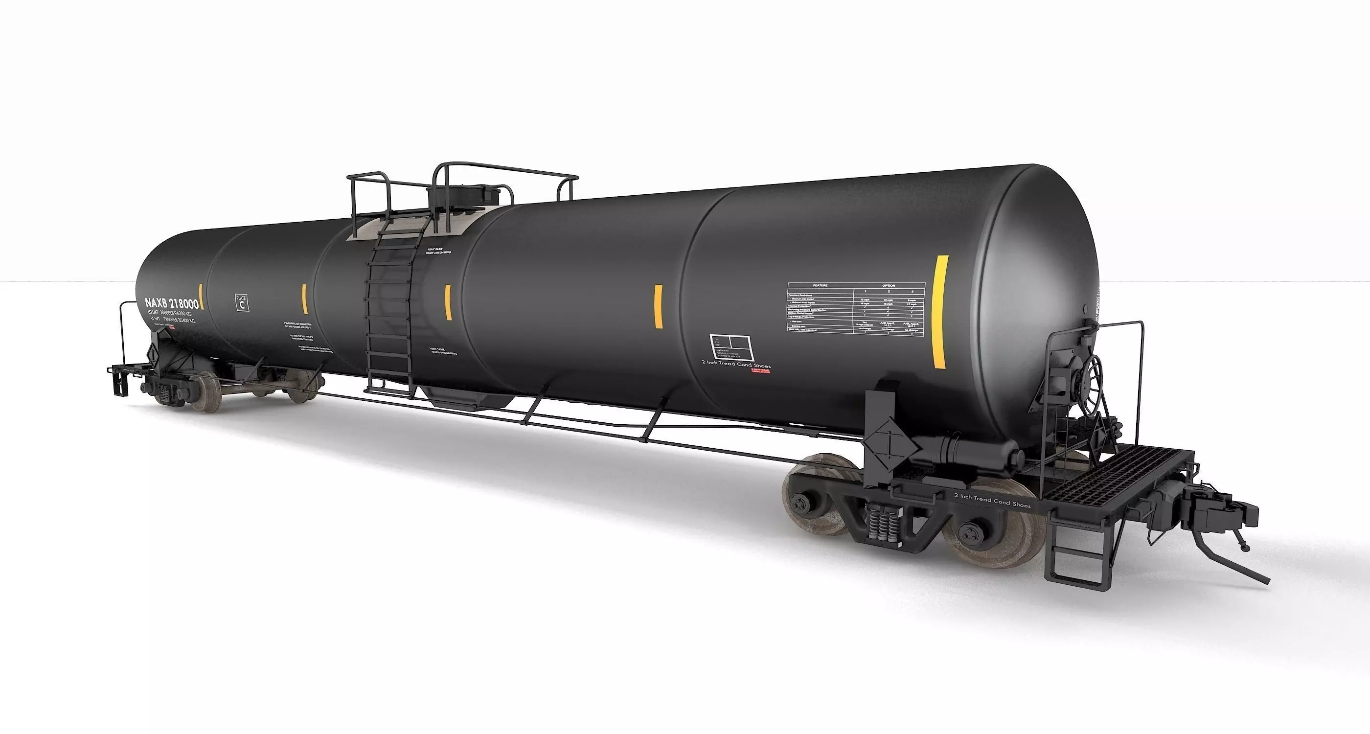 Oil Tanker Car 3D model_0