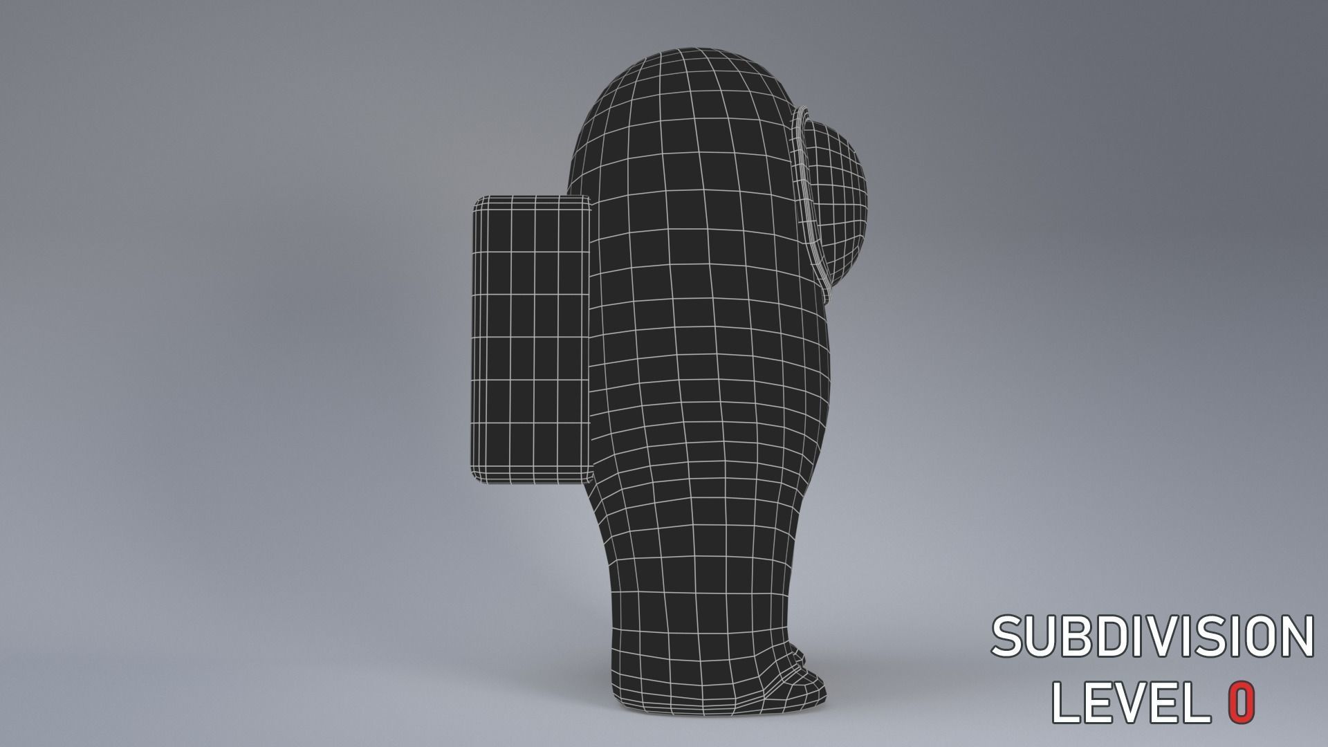 Among us characters - Maya rig included Low-poly 3D model_12