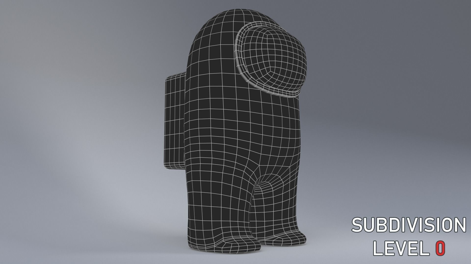 Among us characters - Maya rig included Low-poly 3D model_8