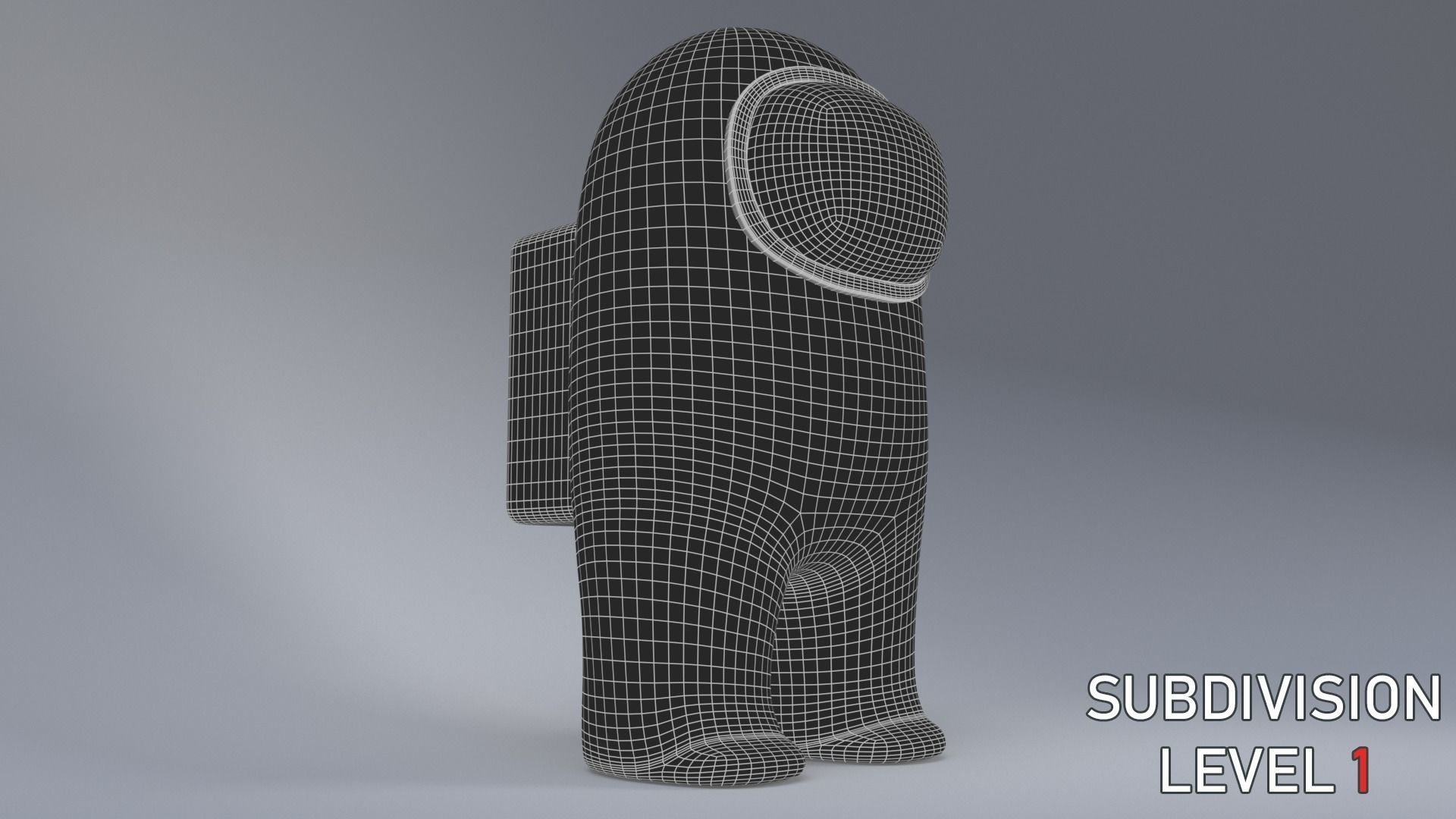 Among us characters - Maya rig included Low-poly 3D model_9