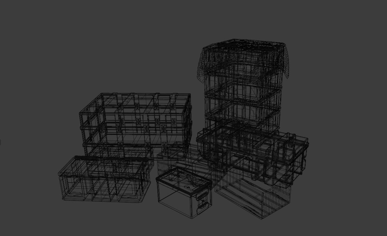 military boxes 3D model_15