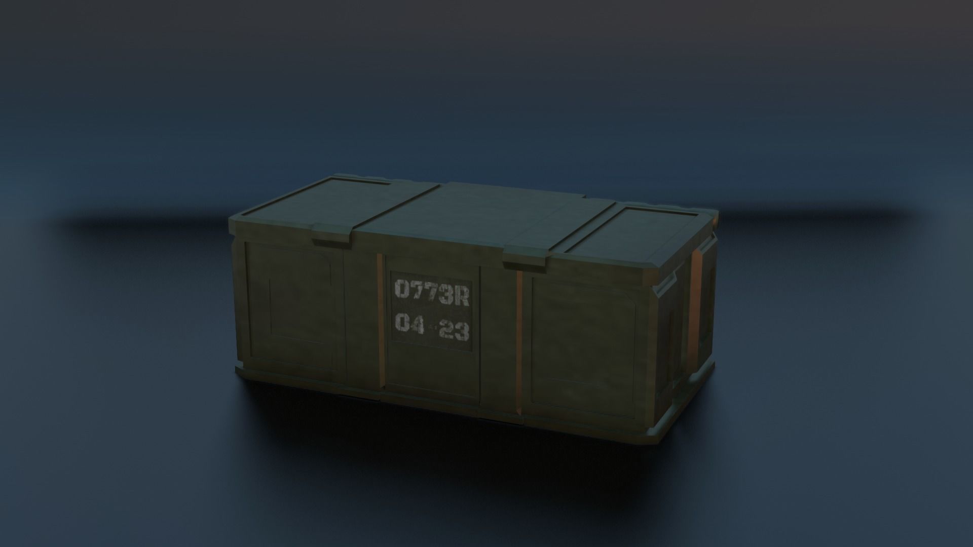 military boxes 3D model_1
