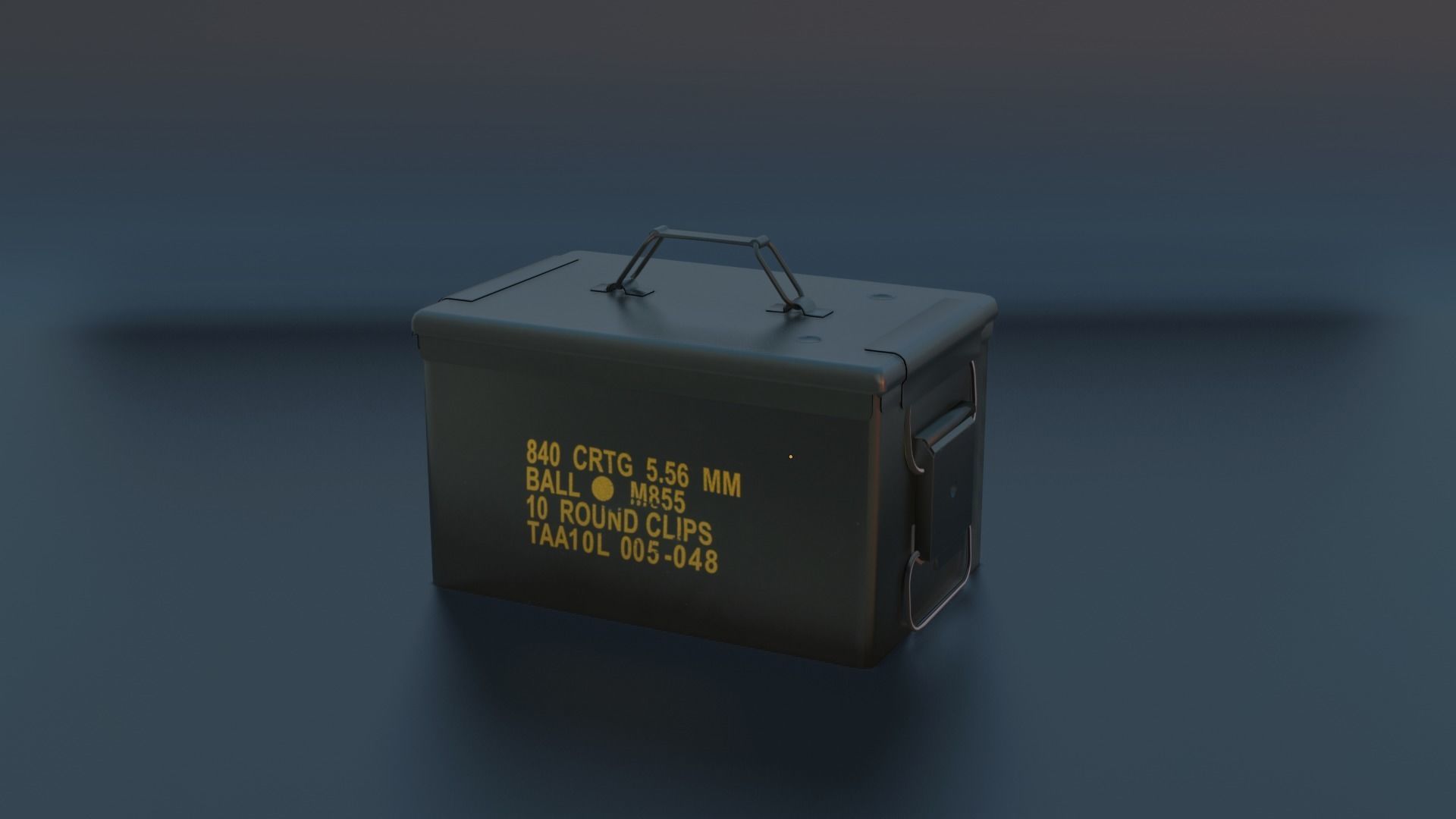 military boxes 3D model_2