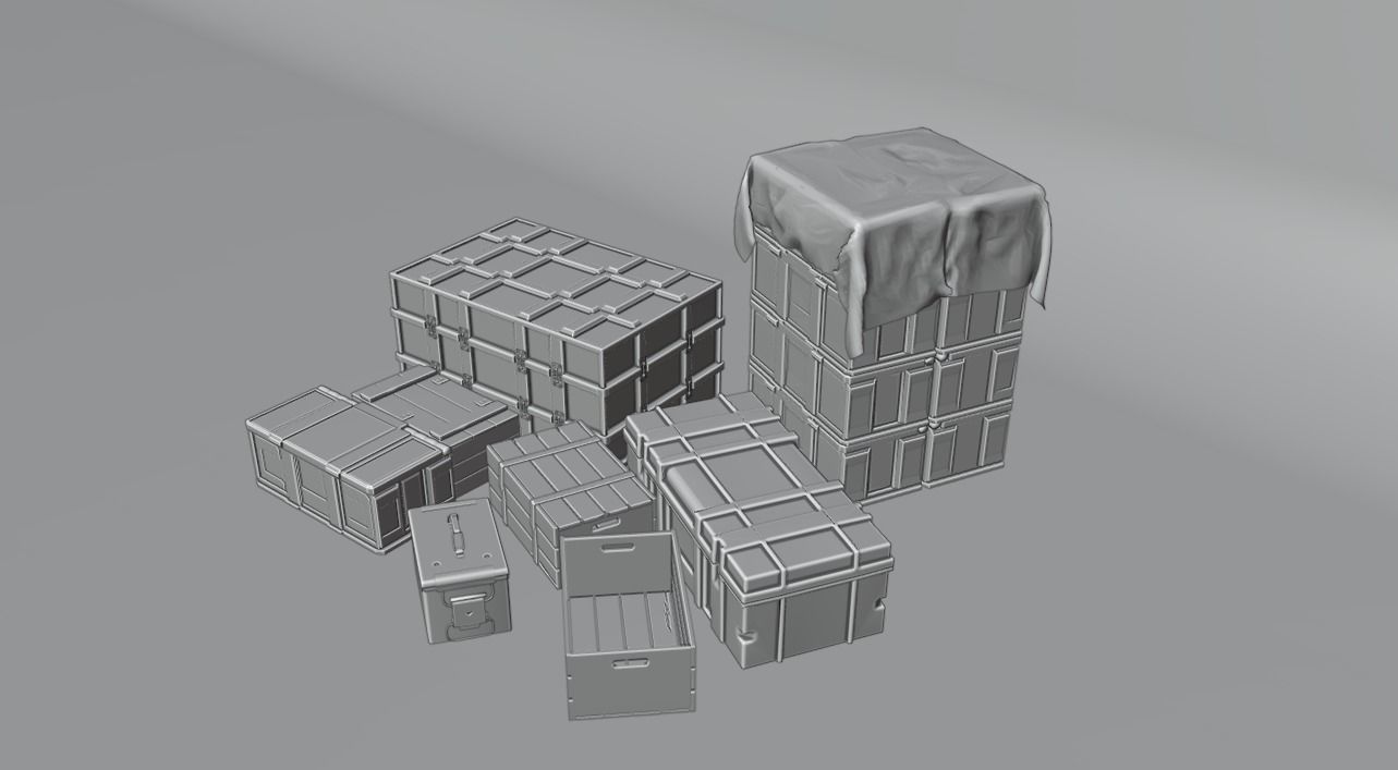 military boxes 3D model_11