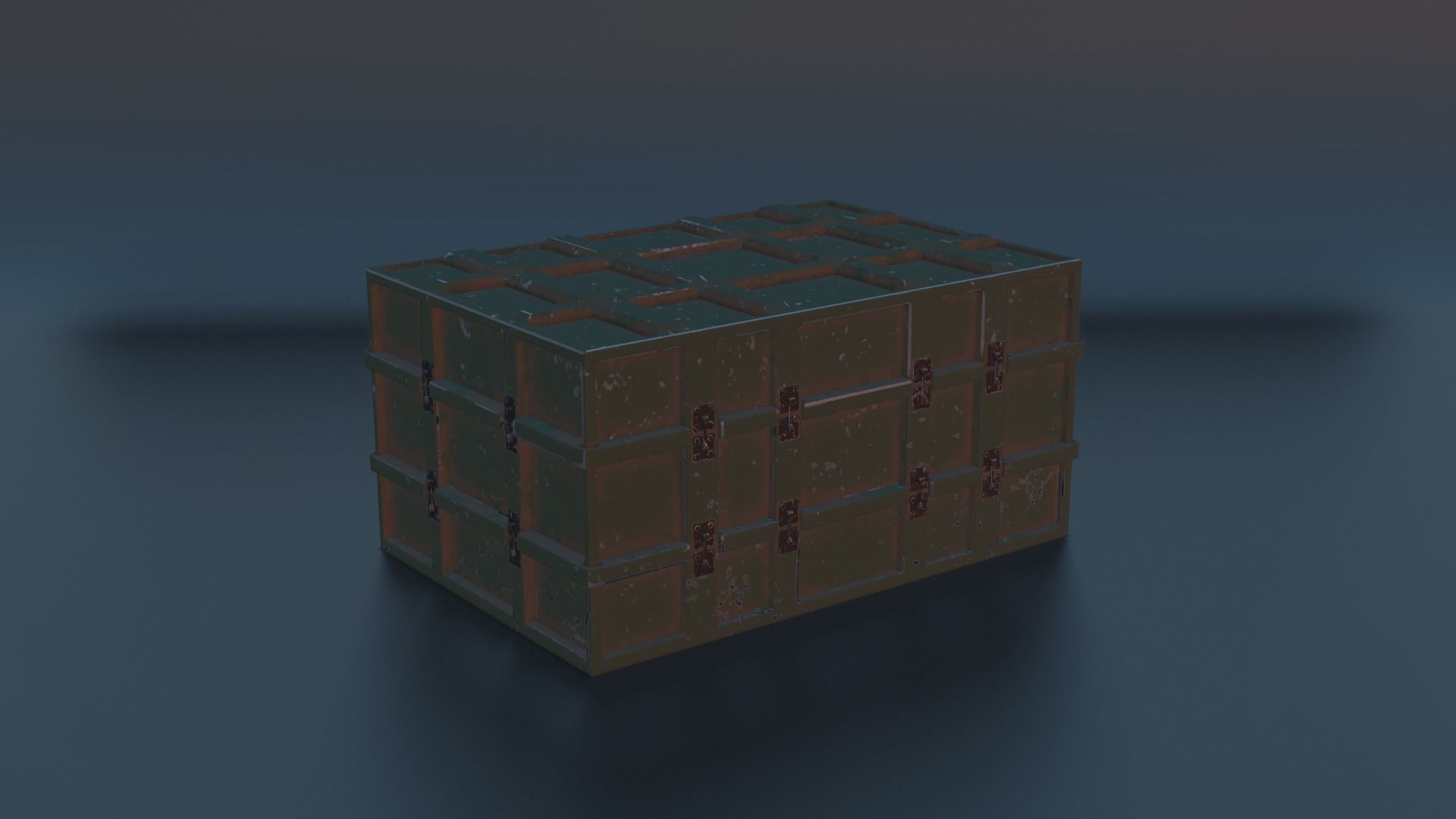 military boxes 3D model_7