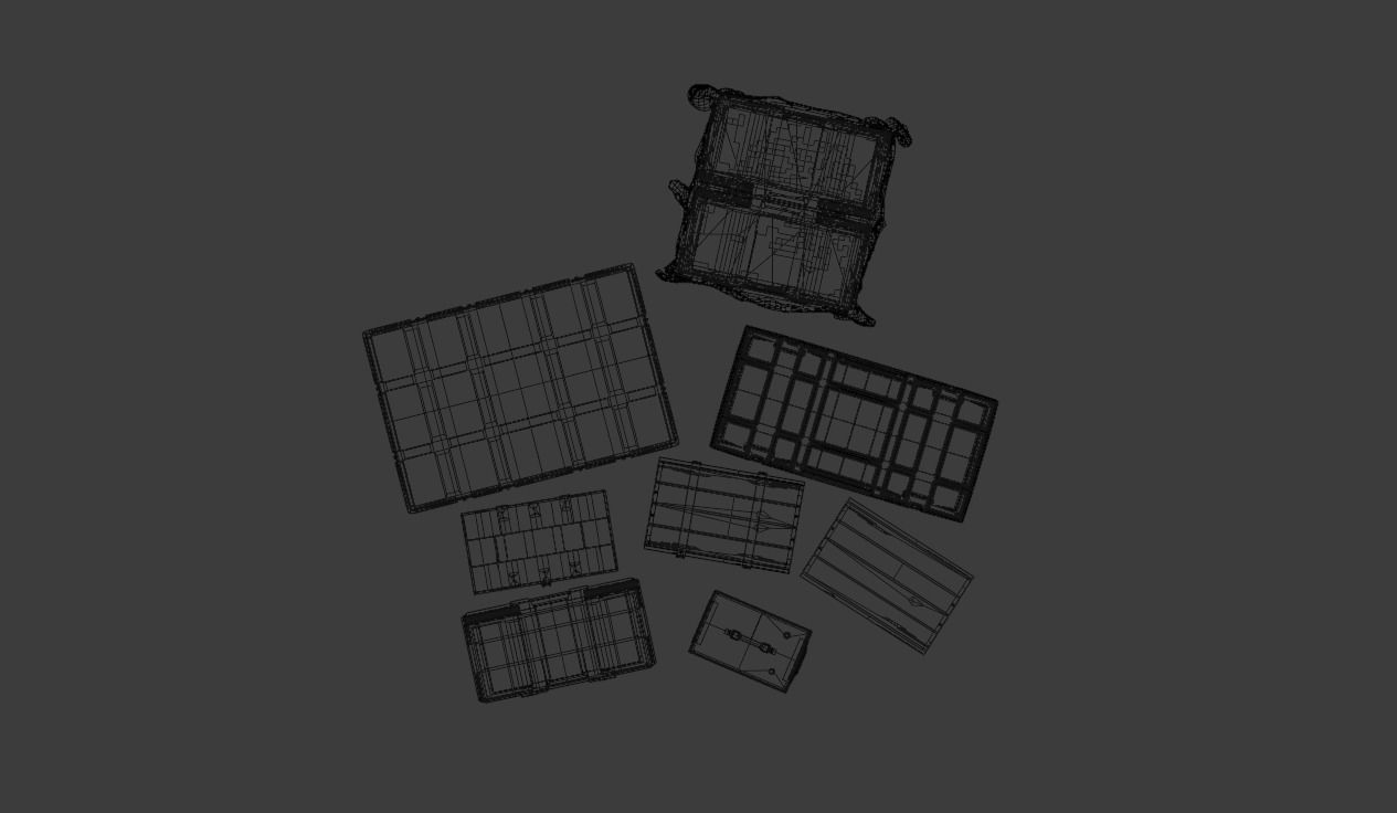 military boxes 3D model_16