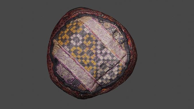 HIGH POLY 3D SCAN Traditional Hat Texture