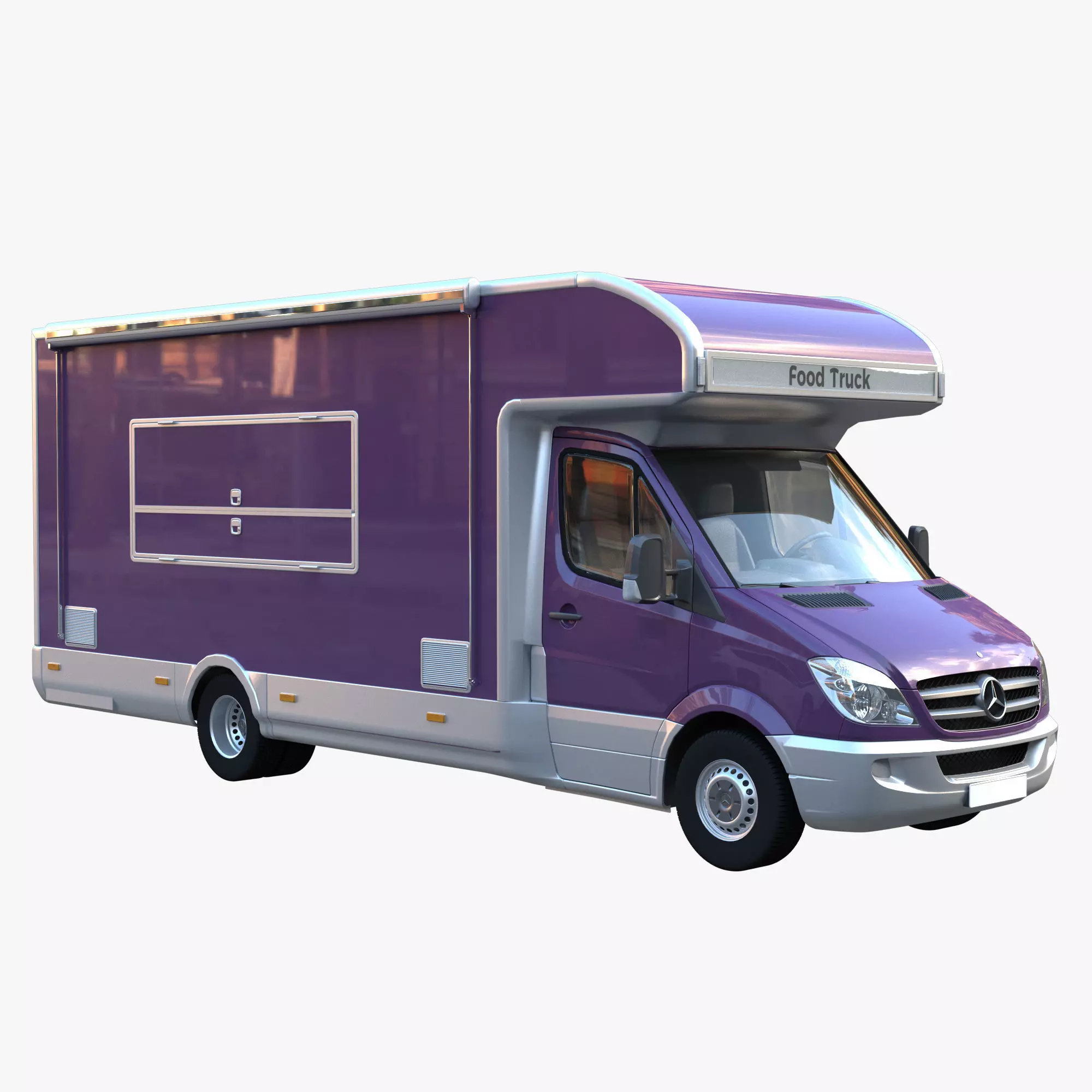 Food truck 3D model_0