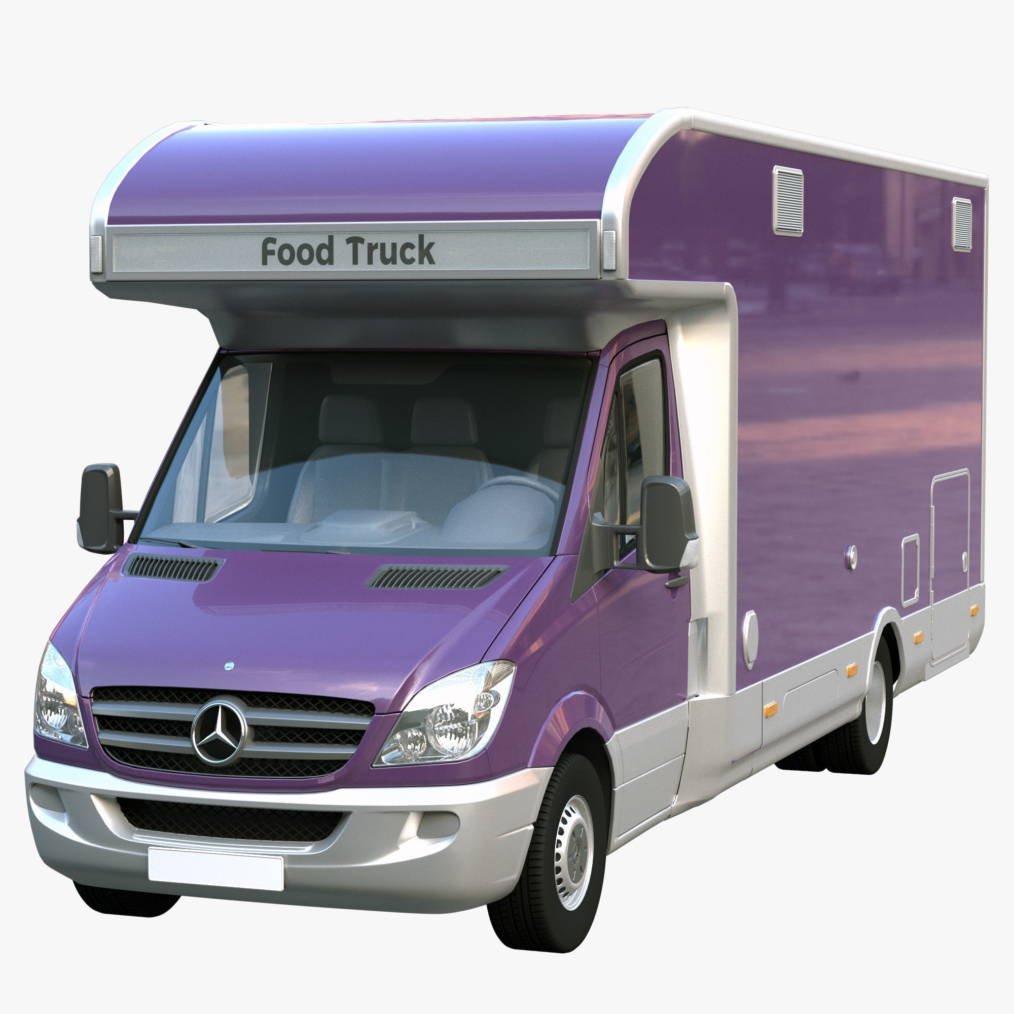 Food truck 3D model_1